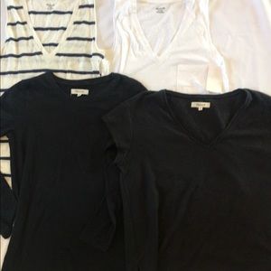 4 NWT Madewell variety shirt pack xs